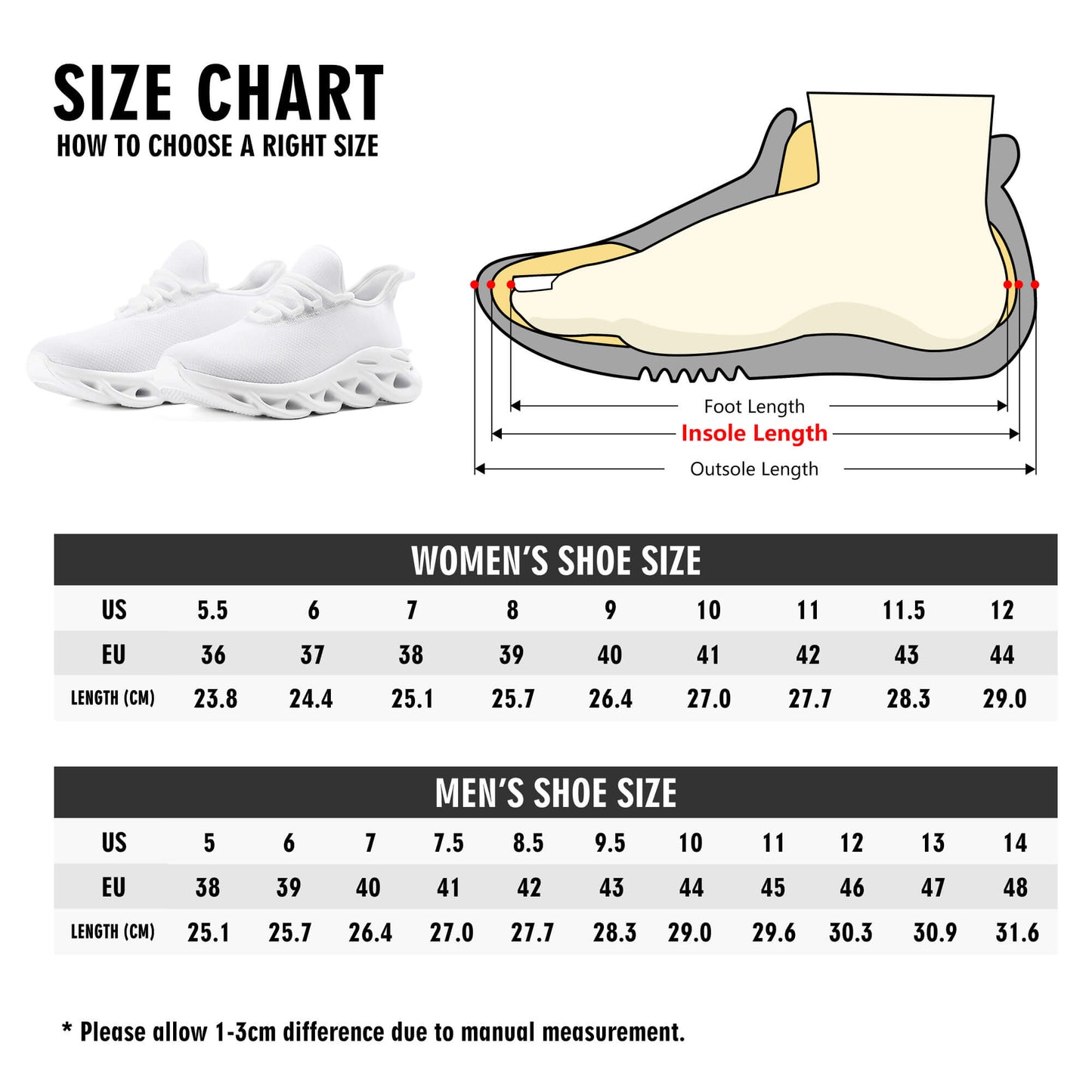 Mens Premium M-sole Sneakers - Fenominal Fitness