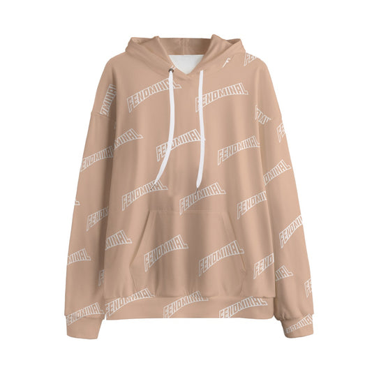 Fenom Fleece Hoodie- Tan - Fenominal Fitness