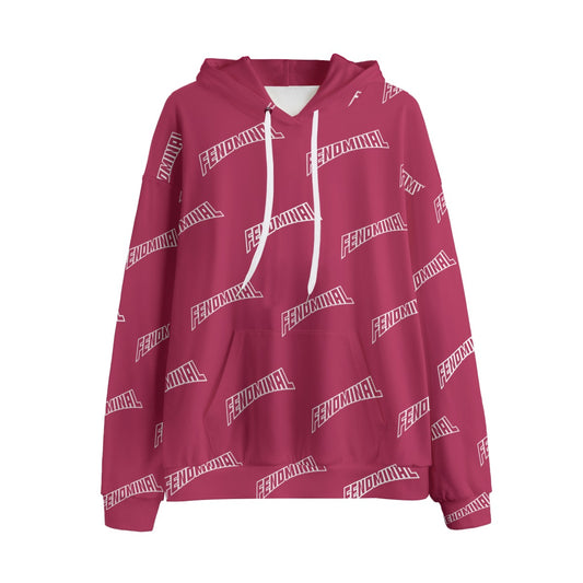 Fenom Fleece Hoodie-Rose - Fenominal Fitness