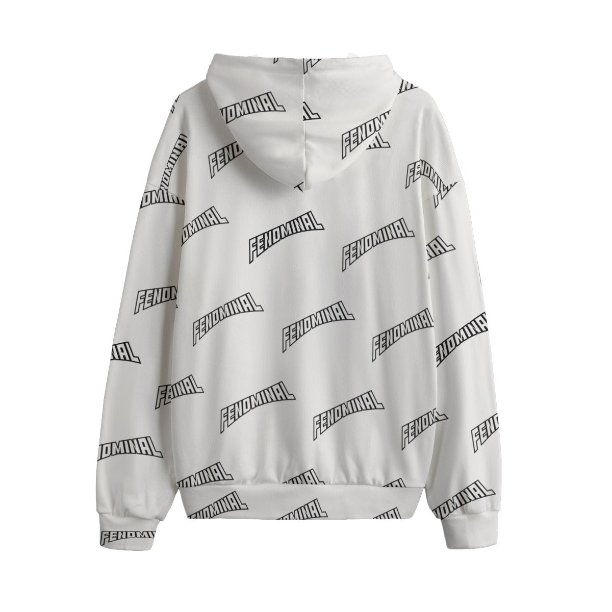 Fenom Fleece Hoodie-White - Fenominal Fitness