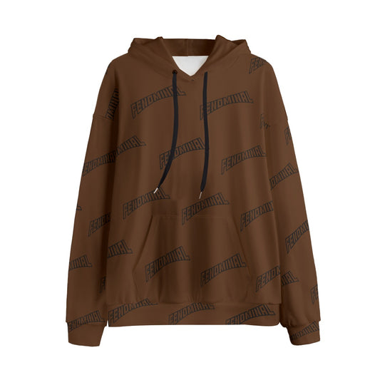 Fenom Fleece Hoodie- Brown - Fenominal Fitness