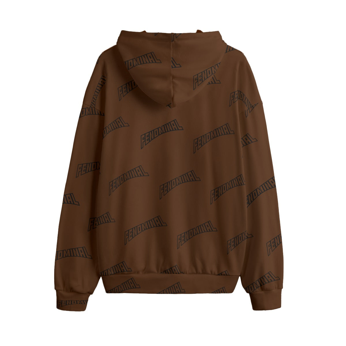 Fenom Fleece Hoodie- Brown - Fenominal Fitness