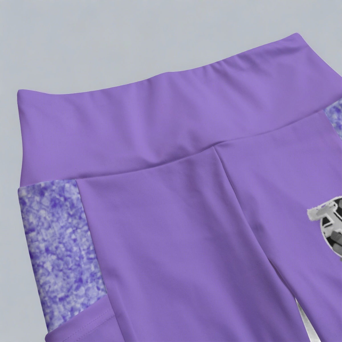 Women's High Waist Leggings With Side Pocket-(Purple) - Fenominal Fitness