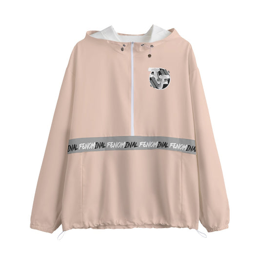 Half Zip Windbreaker Rose Gold - Fenominal Fitness