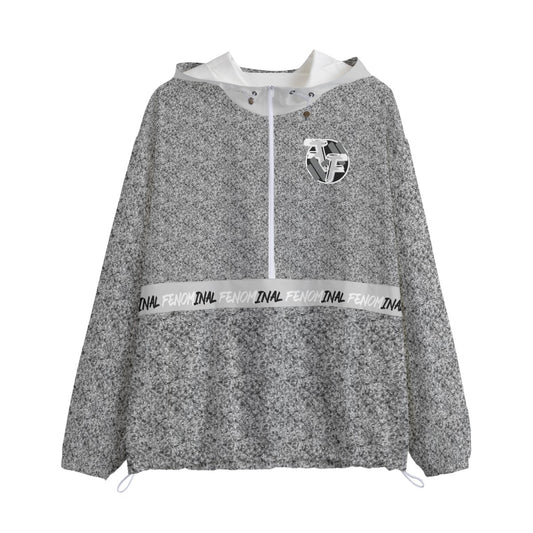 Half Zip Windbreaker Grey - Fenominal Fitness