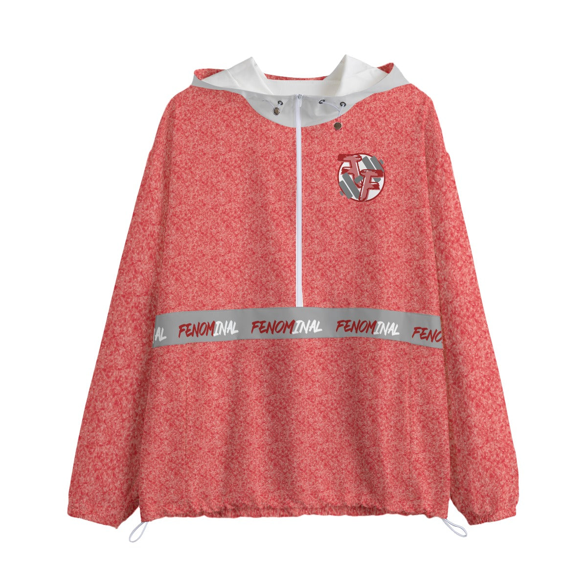 Half Zip Windbreaker Red - Fenominal Fitness