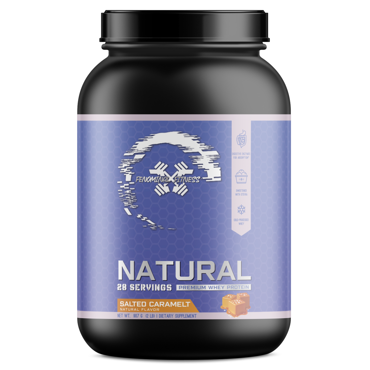 Natural Salted Caramelt Premium Whey Protein - Fenominal Fitness