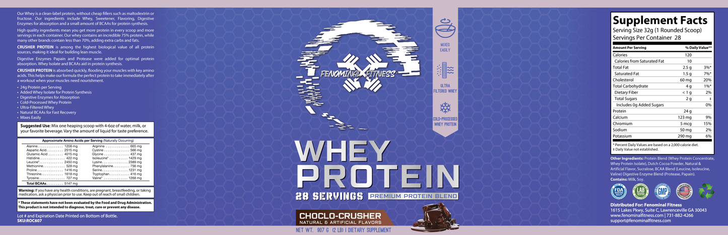 Choclo-Crusher Whey Protein - Fenominal Fitness