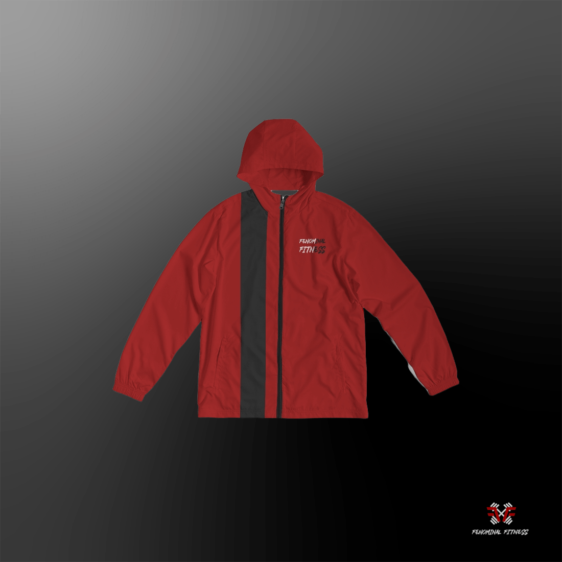 New Red Men's Windbreaker
