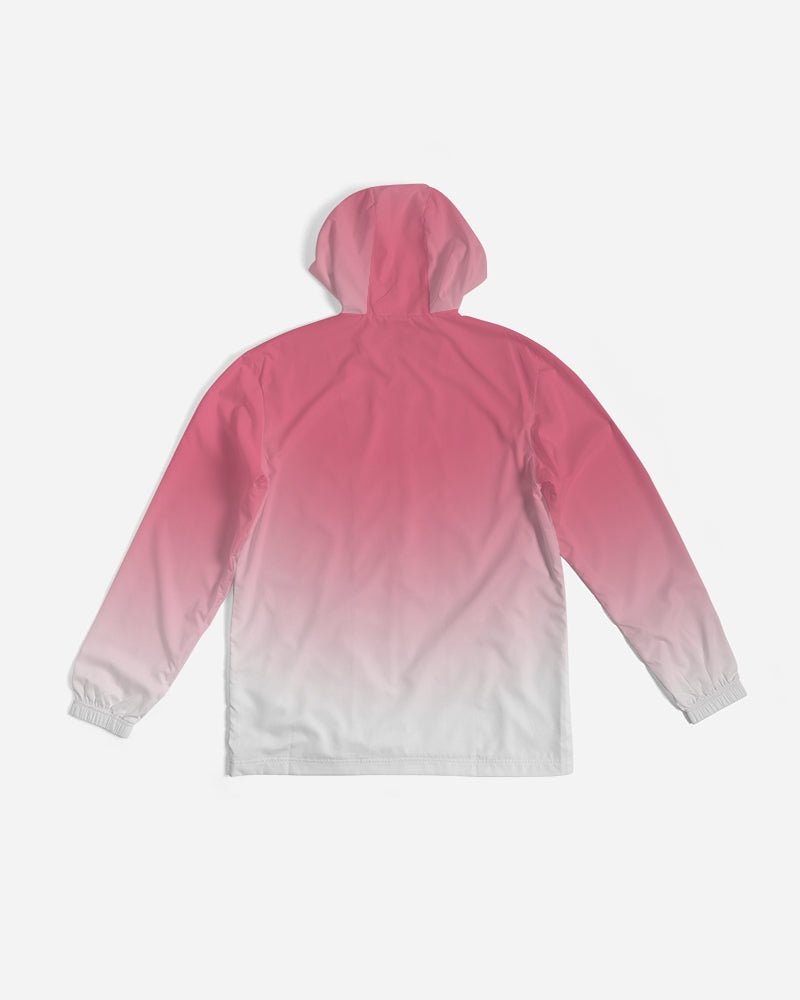 Pink Jacket Ombre Men's Windbreaker