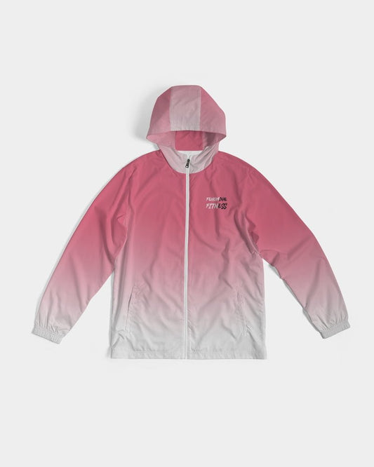Pink Jacket Ombre Men's Windbreaker
